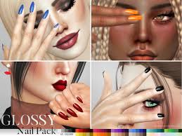Discover and download the best sims 4 custom content and mods at the sims catalog. Glossy Nail Pack By Pralinesims At Tsr Sims 4 Updates