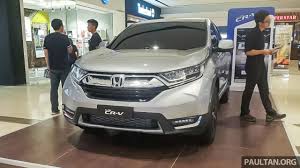 Honda malaysia merevisi harga dari honda hrv dan honda crv di negeri jiran sana. 2017 Honda Cr V Four Variants Confirmed Five Seater Version Only Honda Malaysia Explains Reason Why Paultan Org