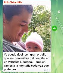 Felicidades a la mamá y al papá (Erick Chinchilla) de #Guanacaste, un  activo asociado de ASOMOVE. Acaba de nacer su hija ❤️🎊❤️y fue a recogerla  en vehículo eléctrico ⚡️ Cada somos más