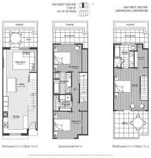 3 Level Vancouver Luxury Home Floor Plan Kiến Truc Mặt Bằng Tầng Mặt Bằng Nha