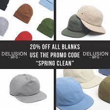 20 Off All Blank Hats Use The Promo Code Springclean At Checkout Make Sure To Take Advantage Of This Sale Hats Panel Hat Blank Hats Custom Baseball Hats
