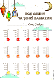 Oruc Takip 01 Ramazan Alternatif Egitim Planlayici