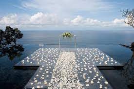 Cliffside Bali Resort With Awe Inspiring Ocean Views Water Wedding Bali Wedding Ceremony Spaces