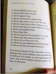 1 Never Belittle Your Man 2 Never Talk Down To Him 3 Never Ignore Him 4 Never Let Him Feel Replaceable 5 Never P Belittle Your Man Marriage Counseling