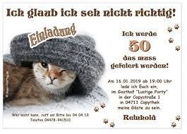 Lustige happy birthday bilder mit tieren gif. Einladungen Katze Geburtstag Lustig Witzig Jedes Alter Moglich Erwachsene 40 50 Ebay