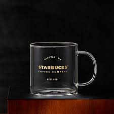 A Simple Glass Mug Celebrating Great Coffee And The Founding Year Of Starbucks Mugs Starbucks Mugs Starbucks Drinkware