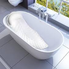 Bath pillow (premium quality), luxury bathtub pillow rest. Non Slip Bathtub Headrest Home Spa White Bath Pillow Bathroom Cushion For Head And Neck Adjustable Bath Accessories With 2 Suction Cup For Travel Hot Tub Jacuzzi Inflatable Bathtub Pillows Home Kitchen Bathroom Rematiptop Com Br