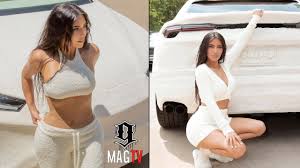Kim kardashian advertises lamborghini urus, which body is covered with fur. Kim Kardashian Shows Off Her Furry Lamborghini Urus Youtube