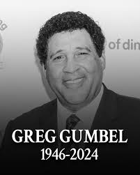 Greg Gumbel, the longtime play-by-play announcer and studio host, "passed  away peacefully surrounded by much love after a courageous battle with  cancer," his family said via CBS Sports.