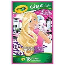 Buy barbie coloring book : Crayola Giant Colouring Pages Barbie