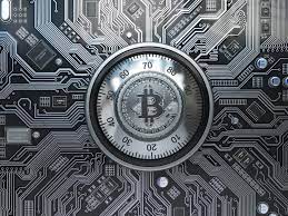 Bitcoin Cryptocurrency Security And Mining Concept Safe Lock With Symbol Of Bitcoin On Circuit Board Cryptocurrency Bitcoin Bitcoin Cryptocurrency