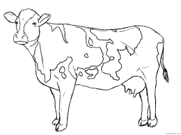 (based on keywords) priest and sacred animals of ancient egypt. Black And White Cow Coloring Pages Cow Free Holding Printable Coloring4free Coloring4free Com