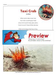 An esl children's resources site! 6th Taxi Crab Sharks Fish