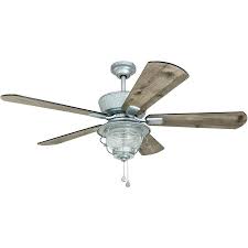 Harbor Breeze Merrimack 52 In Galvanized Led Indoor Outdoor Ceiling Fan 5 Blade Lowes Com Ceiling Fan With Light Fan Light Outdoor Ceiling Fans