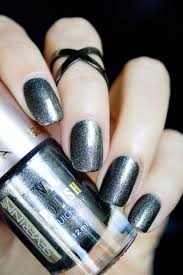 Matte peach nails # 23. 1 Polish 2 Ways Severina Gunmetal Black Matte Nail Polish