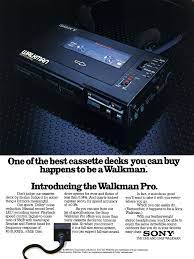 Sony Walkman Pro 1982 Ad Sony Walkman Walkman Sony