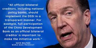 As G20 Debt Relief Effort Flounders, World Bank President Calls Out the  Chinese by Name