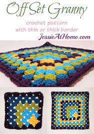 These patterns were very popular in the 1960's and even in our contemporary world they are still the granny square jacket! Off Set Granny Square With Thin Or Thick Border Free Crochet Pattern