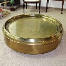 42w x 24d x 17h. Lot Art Master Craft Solid Brass Coffee Table