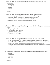 Solved 6 Which One Of The Following Characteristics Has Chegg Com
