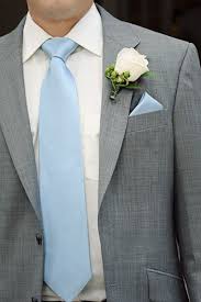 Purple Tie And Slightly Darker Grey Suit Baby Blue Weddings Light Blue Wedding Blue Groomsmen