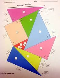 Pythagorean Short Stack Activity Students Find Missing Sides Of Right Triangles Learning Math High School Math Gcse Math