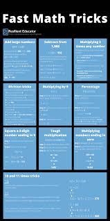 10 Tricks For Doing Math Quickly In Your Head | Resilient Educator