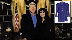 She was called to the office with the promise of presents, and clinton gifted her a hat pin and copy of walt whitman's leave of grass. Omg Monica Lewinsky Offered 1million For The Infamous Blue Dress
