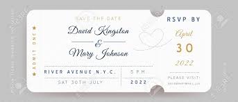 Shop movie ticket invitation created by kreatr. Gold And Blue Movie Ticket Wedding Invitation Vector Design Vintage Royalty Free Cliparts Vectors And Stock Illustration Image 141279124