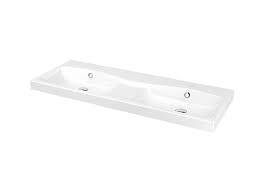 Media.castorama.fr goodhome imandra 120 : Goodhome Mila Counter Mounted Counter Top Basin W 120 4cm Diy At B Q