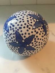 Chinese wedding bed antique qing dynasty. Blue White Porcelain Ceramic Balls Decorative Carpet Balls Spheres Orbs Ebay
