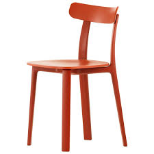 Vitra All Plastic Chair In Brick Two Tone By Jasper Morrison Plastic Chair Plastic Chair Design Chair
