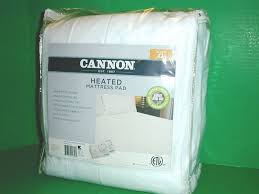 New Cannon Queen Size Heated Electric Mattress Pad Dual Controllers Cannon Electric Mattress Pad Mattress Pad Heated Mattress Pad