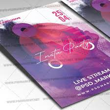 Check spelling or type a new query. Psdmarket Instagram Live Party Template Flyer Psd Facebook