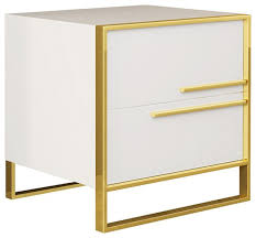 Living room, dining room, bedroom, outdoor & patio, home office Modern 2 Drawer White Lacquer Nightstand Contemporary Nightstands And Bedside Tables By Popicorns E Commerce Co Ltd Houzz