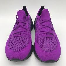 Designed to keep you gripped to the road with clear rubber at the forefoot and heel, these shoes are a great option for a short run, long run and even a tempo run. Nike Epic React Flyknit 2 Vivid Purple Running Shoes Bq8928 500 Mens Size New 89 97 Picclick