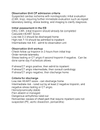 Image result for Chest Pain Observation Unit