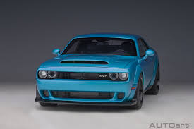 B5 blue, billet silver, destroyer grey, f8 green, go mango, granite crystal, indigo blue, maximum steel, octane red, pitch black, plum crazy, torred, white knuckle and yellow jacket. the car has been at a ton of car events and forums were blowing. Dodge Challenger Srt Demon B5 Blue Autoart