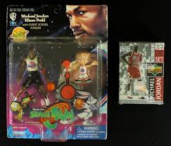A new legacy, movie in which nba superstar lebron james teams up with bugs bunny and the rest of the looney tunes for an epic. Michael Jordan Elmer Fudd Space Jam Figures With Michael Jordan Card Set