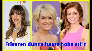 Ob platinweiß, honiggold oder aschblond: Frisuren Dunne Haare Hohe Stirn Youtube