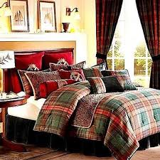 Cremieux 11pc Windsor King Comforter Set Red Green Gold Plaid Black Velvet Home Home Decor Cozy Place