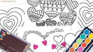 We have a variety of heart coloring pages for kids and adults to enjoy coloring together. Heart Coloring Pages Free Printables The Printables Fairy