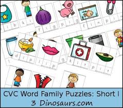 Need to try another set of letters? Free Cvc Word Family Puzzles Short I Cvc Word Families Word Families Cvc Words