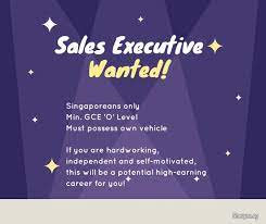 By creating this job alert,. Sales Executive Wanted Potential High Earning Career Sales Marketing Job Offers In Singapore Sheryna Sg Mobile 174123