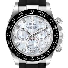 The oyster bracelet alchemy of form and function read more. Rolex Cosmograph Daytona White Gold Mop Diamond Dial Mens Watch 116519 Buy At Truefacet