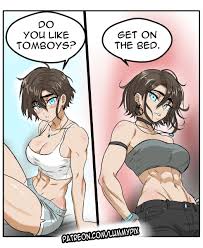 Lummy Pix: Do You Like Tomboys? out on WEBTOON on X: left or right?  t.coxDxU925IQX  X