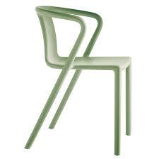 Magis Chair One Black Painted Aluminium Legs Air Chair Outdoor Dining Chairs Italian Furniture Modern