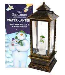 You can add your own light by putting taper candles in the tops and setting these on a dinning table or end table to add. The Snowman Led Water Lantern Snow Globe Christmas Decoration Battery Operated Ebay