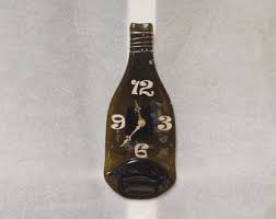 Brown Wine Bottle Clock