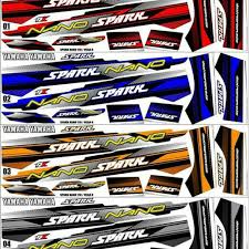 Cuma nutup striping asli (tidak full body) spec b = rp. Jual Sticker Striping Variasi Thailand Vega R Lama Spark Nano Kota Bandung Molan Stiker Tokopedia